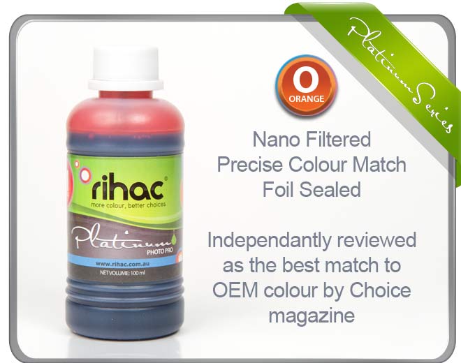 100 ml Orange Rihac refill ink Epson R1900 printer T0870 T0871 T0872 T0873 T0874 T0877 T0878 T0789 cartridge/cartridges 